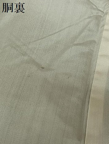平和屋着物●上質な紬 草花間道 麻の葉文様 正絹 逸品 未使用 AABB6461zg