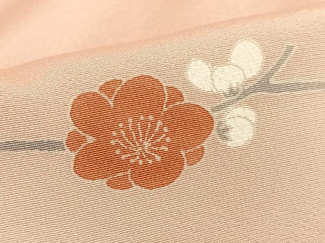 平和屋着物●訪問着 枝花に休み鳥 暈し染め 正絹 逸品 AABB6476zg
