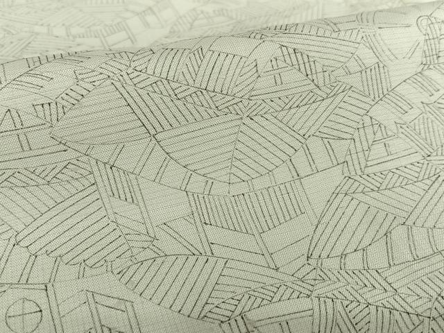 平和屋着物●上質な小紋 紬地 手描き 風景文 正絹 逸品 AABB6558zg