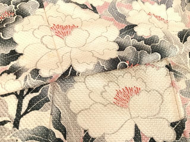 平和屋着物●名門 藤娘きぬたや・総絞り 振袖 草花文 正絹 逸品 AABB6619np