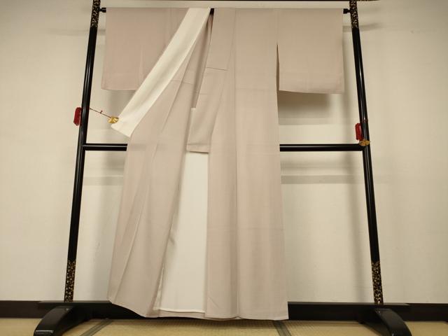 平和屋着物*夏物 色無地 絽 肌色 正絹 逸品 AABB6697jd