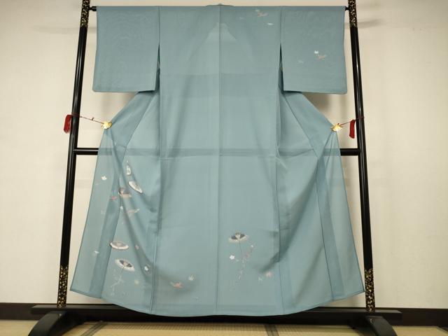 平和屋着物*夏物 訪問着 絽 番傘 正絹 逸品 AABB6698jd