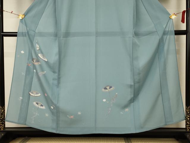 平和屋着物*夏物 訪問着 絽 番傘 正絹 逸品 AABB6698jd