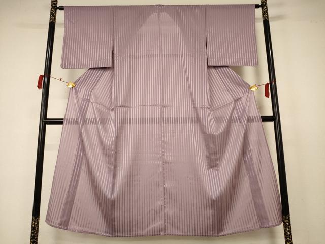 平和屋着物*夏物 小紋 紗 縞 洗える着物 AABB6700jd