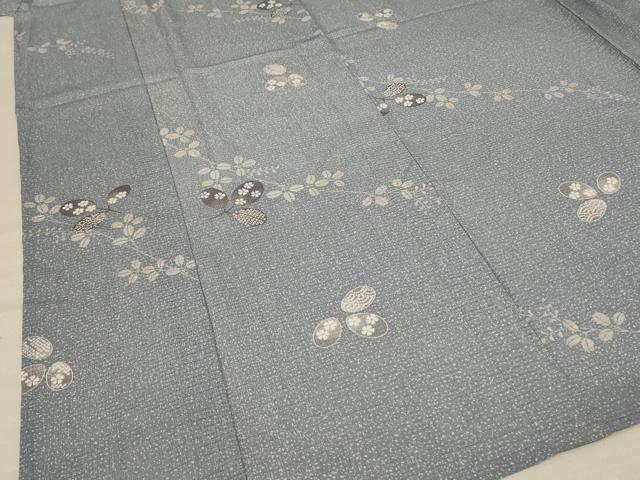 平和屋着物*夏物 小紋 絽 萩文 洗える着物 AABB6703jd