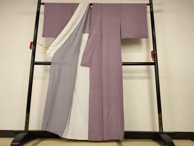 平和屋着物*夏物 江戸小紋 絽 鮫小紋柄 正絹 逸品 AABB6707jd