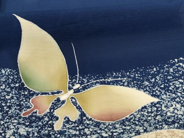平和屋着物*夏物 訪問着 絽 舞蝶文 正絹 逸品 AABB6712jd