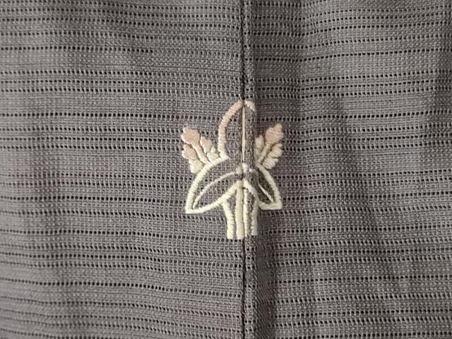 平和屋着物*夏物 訪問着 絽 刺繍 横段文 金彩 正絹 逸品 AABB6714jd