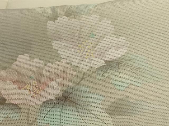 平和屋着物*夏物 訪問着 絽 手描き 草花文 正絹 逸品 未使用 AABB6727jd