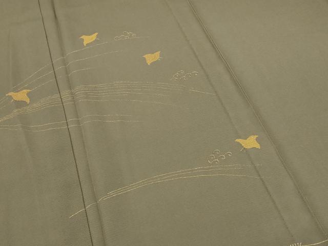 平和屋着物*夏物 訪問着 絽 刺繍 千鳥 金彩 正絹 逸品 AABB6748jd