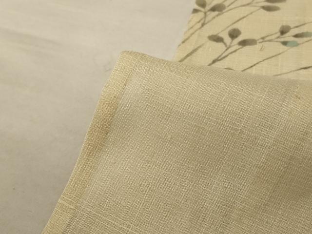 平和屋着物*夏物 訪問着 紬地 紗 流水草花文 正絹 逸品 AABB6749jd