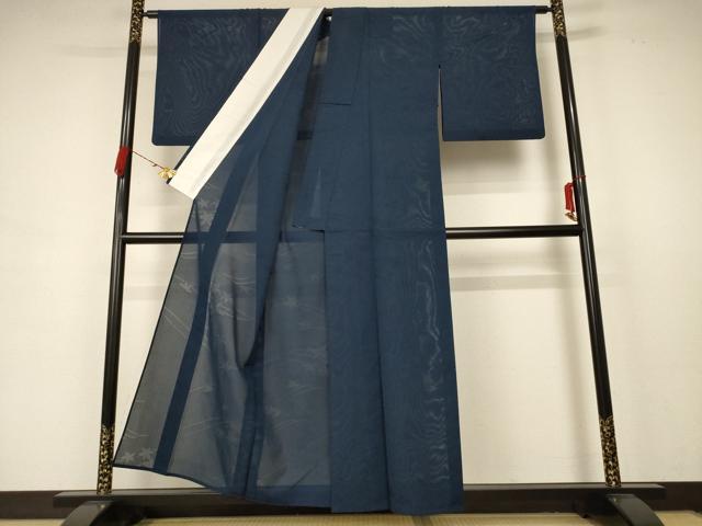 平和屋着物*夏物 色無地 楓紋紗 褐返色 正絹 逸品 AABB6750jd