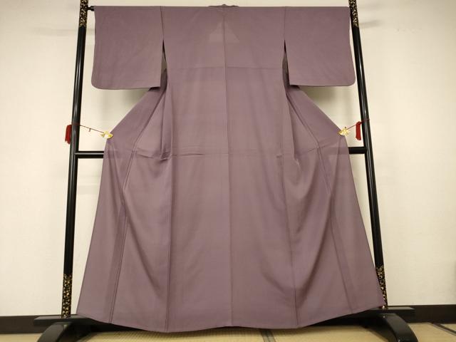 平和屋着物*夏物 色無地 絽 胡桃染色 正絹 逸品 AABB6776jd