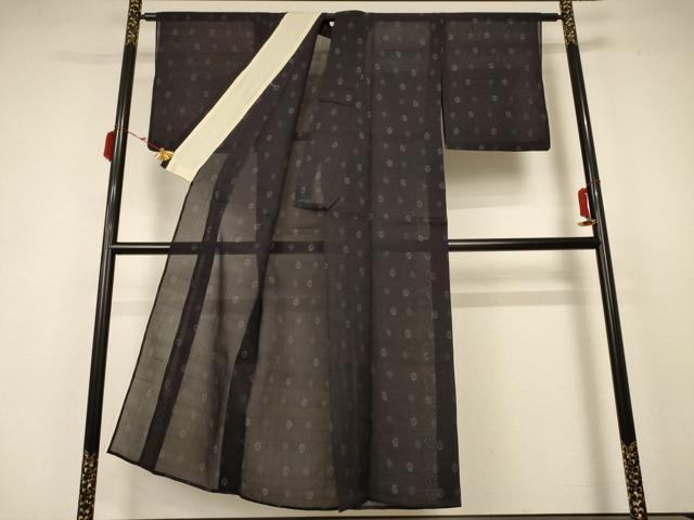平和屋着物*夏物 本場大島紬 夏大島 吉祥文 正絹 逸品 AABB6783jd