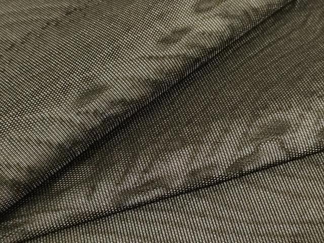 平和屋着物*夏物 小紋 紗 立波文 正絹 逸品 AABB6786jd