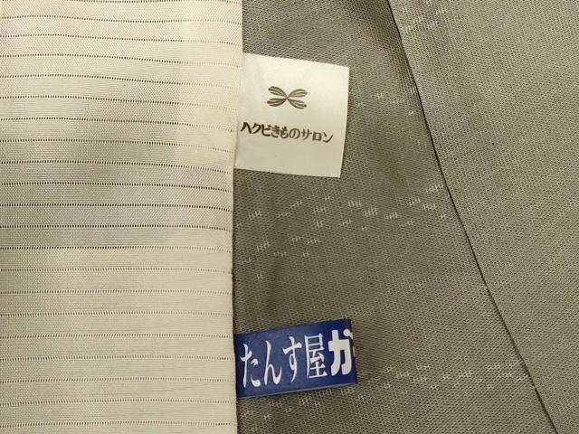平和屋着物*夏物 小紋 紗 立波文 正絹 逸品 AABB6786jd