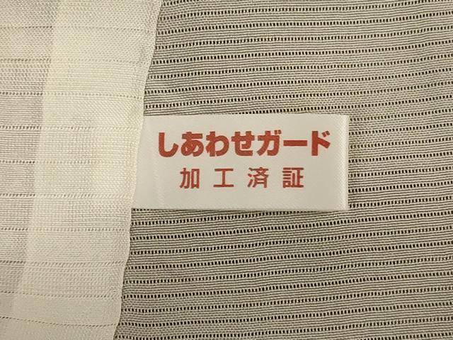 平和屋着物*夏物 小紋 絽 草花文 正絹 逸品 AABB6788jd