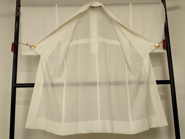 平和屋着物*夏物 長襦袢 絽 鳥の子色 正絹 逸品 AABB6797jd