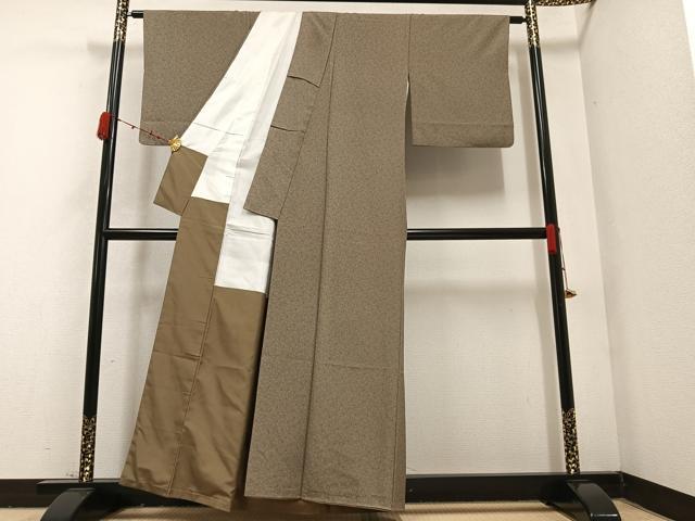 平和屋着物●上質な小紋 成り物 正絹 逸品 AABB7253ph