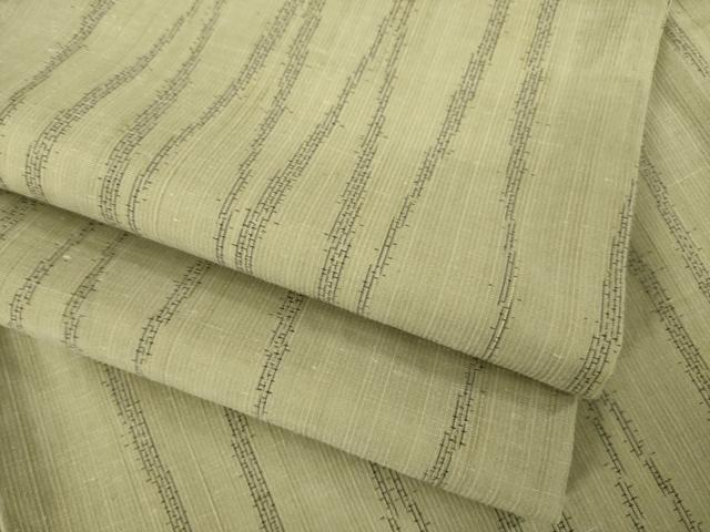 平和屋着物●上質な紬 よろけ立涌文 正絹 逸品 AABB7306ck