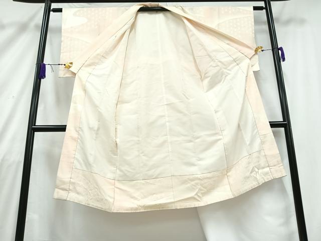 平和屋着物■長襦袢 袷 流水麻の葉文 正絹 逸品 AABB7575mf