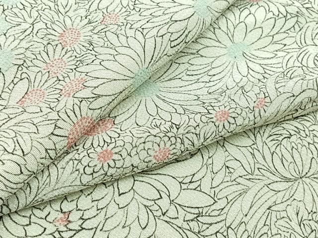 平和屋着物▽上質な小紋 単衣 花尽くし 鬼しぼ縮緬 三越扱い 正絹 逸品 AABB7756jh
