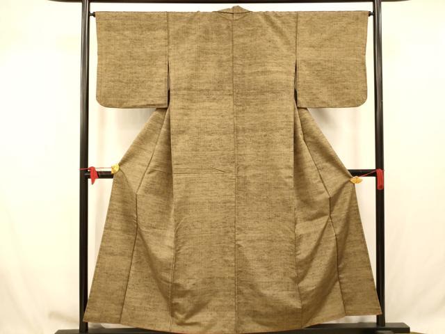 平和屋着物■上質な紬 霞文 正絹 逸品 AABB7815fw