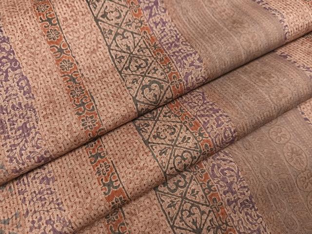 平和屋着物●本場染大島紬 間道 正絹 逸品 AABB8171ph