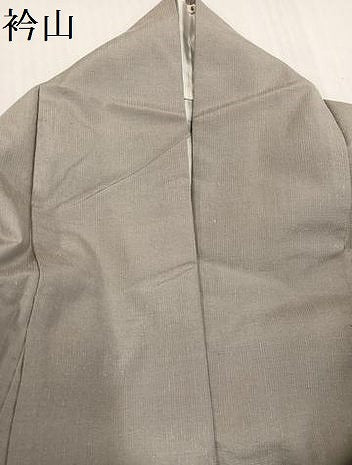 平和屋着物●上質な紬 色無地 利休白茶色 正絹 逸品 AABB8172ph