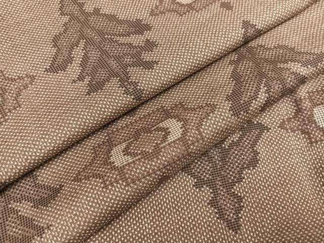 平和屋着物●本場大島紬 一元絣 草木文 正絹 逸品 AABB8194ph