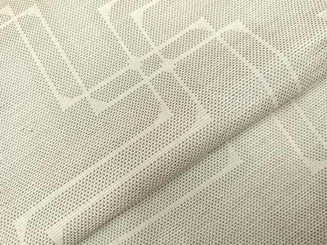 平和屋着物●上質な紬 幾何学文様 正絹 逸品 AABB8236ph
