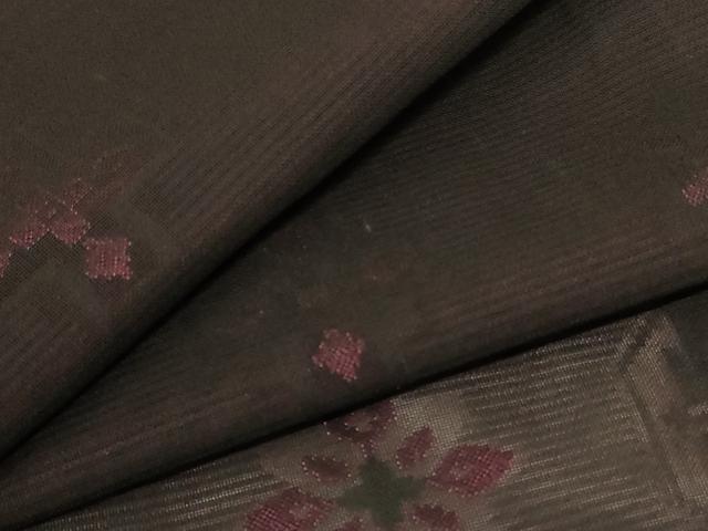 平和屋着物*夏物 小紋 絽 幾何学文様 正絹 逸品 AABB8259jd