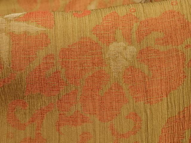 平和屋着物*夏物 小千谷ちぢみ 花丸文 麻 逸品 未使用 AABB8266jd