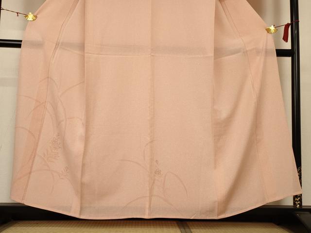 平和屋着物*夏物 訪問着 絽 草花文 正絹 逸品 AABB8273jd