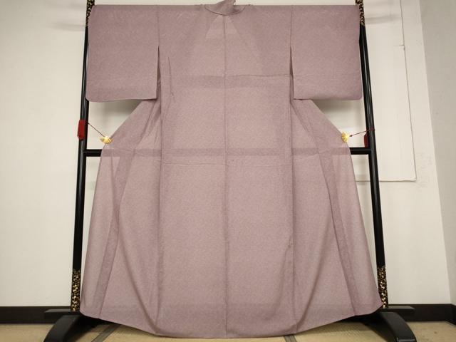 平和屋着物*夏物 小紋 絽 草花文 正絹 逸品 AABB8622st