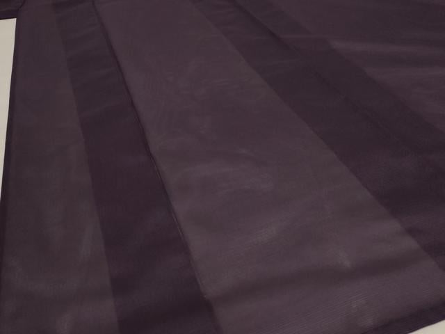 平和屋着物*夏物 色無地 絽 烏羽色 洗える着物 AABB8636st