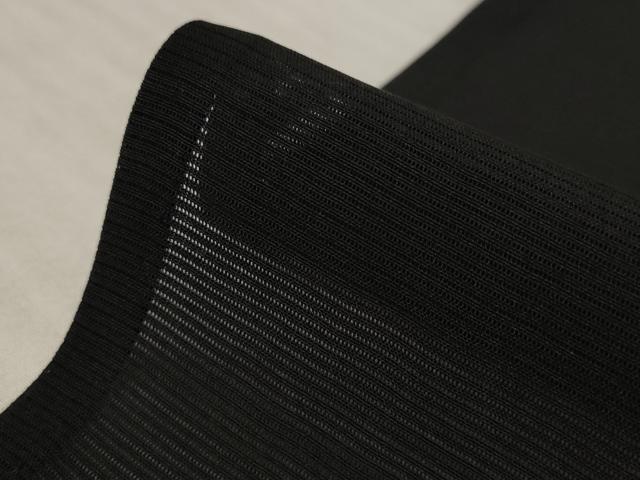 平和屋着物*夏物 小紋 絽 地紙花文 黒地 正絹 逸品 AABB8651st