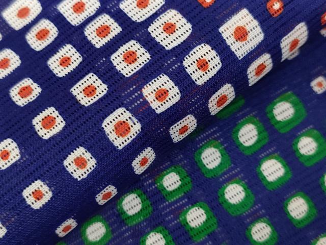平和屋着物*夏物 訪問着 絽 幾何学文様 洗える着物 AABB8665st