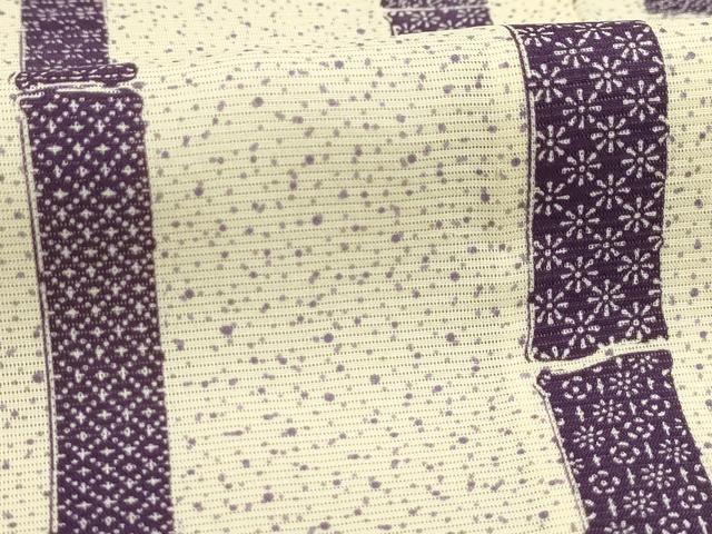 平和屋着物*夏物 小紋 絽 間道 正絹 逸品 AABB8766sx