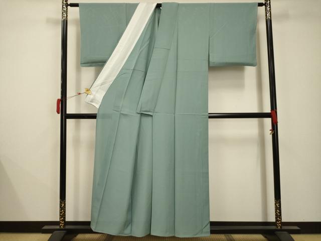 平和屋着物*夏物 色無地 絽 瓶覗色 正絹 逸品 AABB8771sx