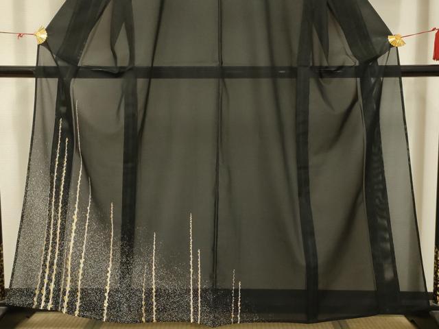 平和屋着物*夏物 訪問着 絽 枝花文 金彩 洗える着物 AABB8798sx