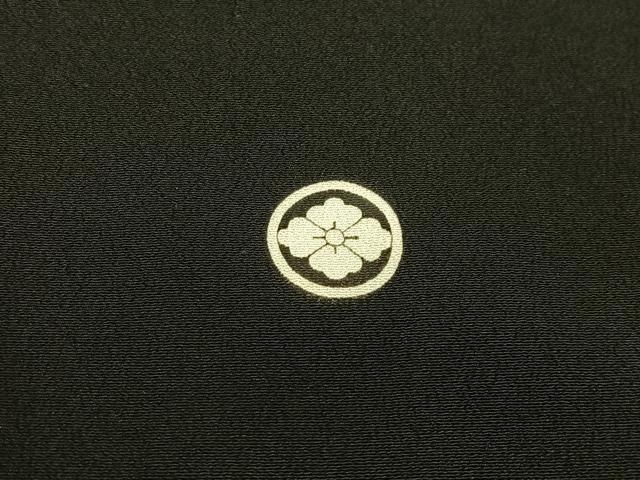 平和屋着物■豪華黒留袖 駒刺繍 草花文 金彩 正絹 逸品 AABB9319oa