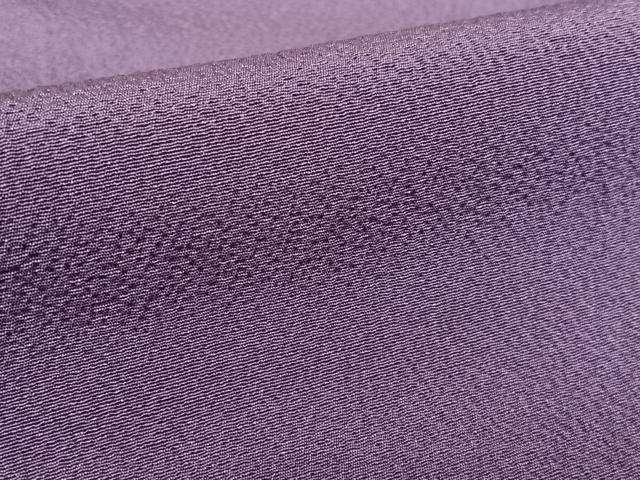 平和屋着物●二代目清次郎 手描き 色無地 深紫色 正絹 逸品 AABC0023zg