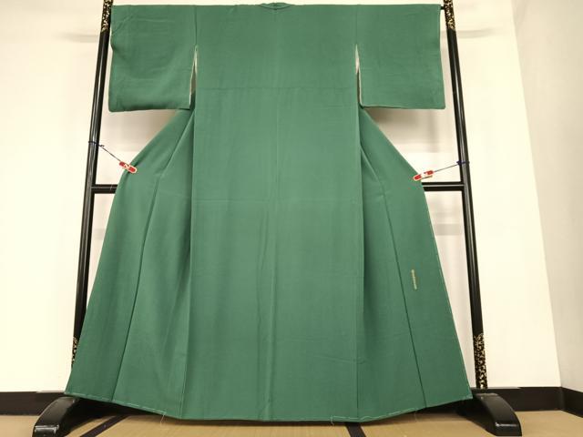 平和屋着物●上質な色無地 作家物 天鵞絨色 正絹 逸品 AABC0202zg