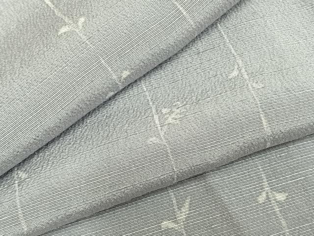 平和屋着物▽上質な紬 単衣 蔦の葉文 正絹 逸品 未使用 AABC0305fy