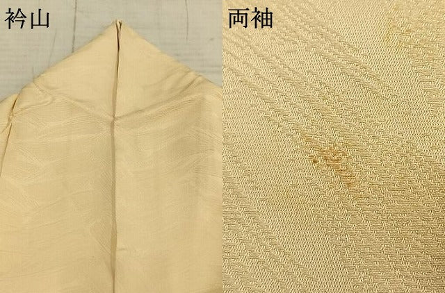平和屋着物▽上質な色無地 単衣 砥粉色 正絹 逸品 AABC0387fy