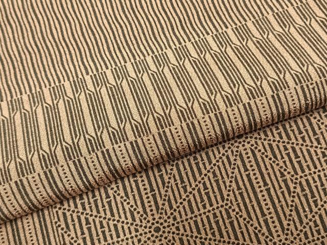 平和屋着物▽上質な小紋 単衣 色紙重ね文 正絹 逸品 AABC0431fy