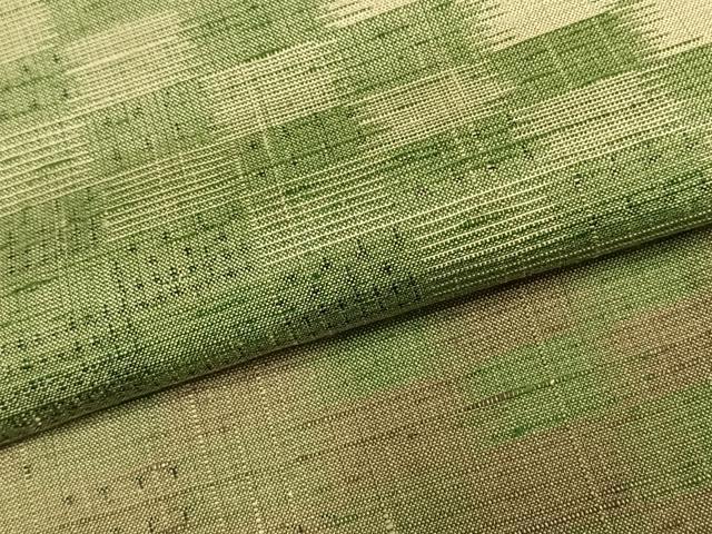平和屋着物▽訪問着 単衣 紬地 市松文様 正絹 逸品 未使用 AABC0432fy