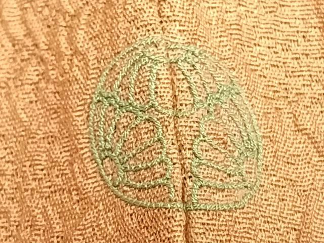 平和屋着物▽訪問着 単衣 風景人物文 正絹 逸品 AABC0457fy