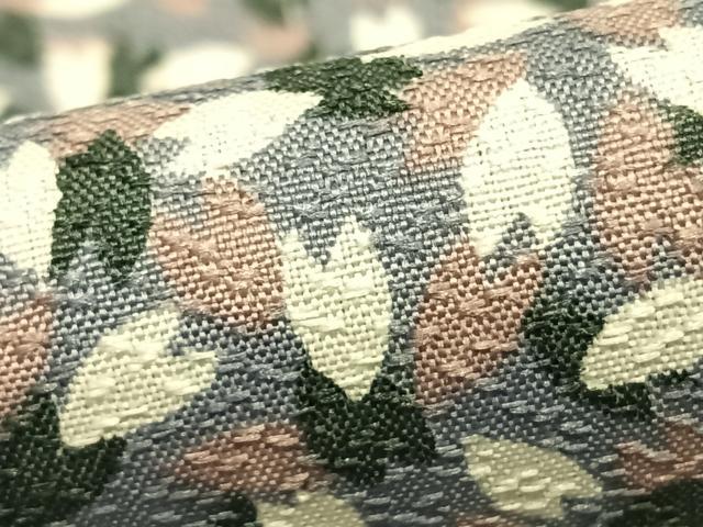 平和屋着物▽小紋 単衣 舞桜文 洗える着物 AABC0564fy
